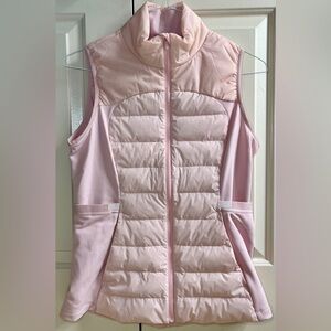 LN!!🍒LULULEMON sz 10 DOWN FOR IT ALL VEST 700-Fill PINK MIST Peachy-Pink